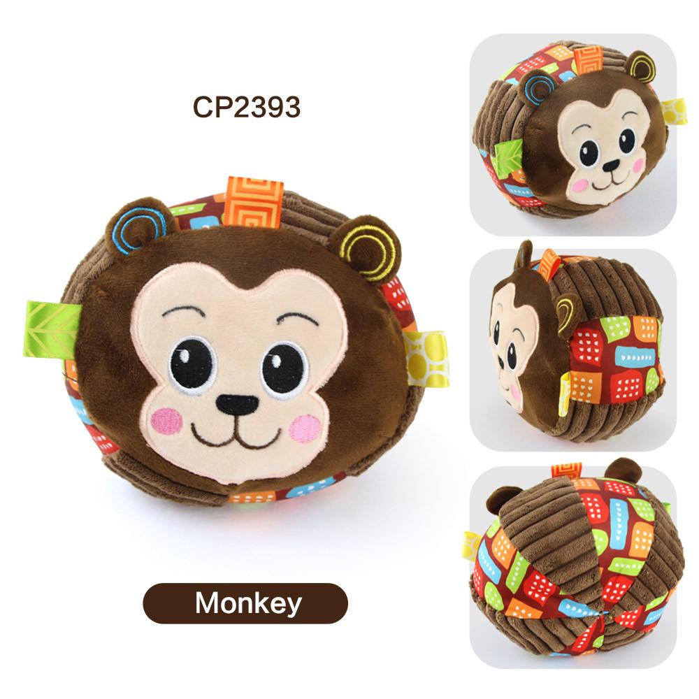 Durable Plush Squeaky Toy with Bell for Medium & Small Dogs - Tear-Resistant & Interactive Chewing Aid