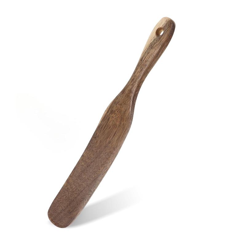 

Wooden Spurtle For Sourdough Starter Butter Bread Spatula Wooden Spoon For Salad Mixing Cooking Tool Cookware Kitchen Utensils