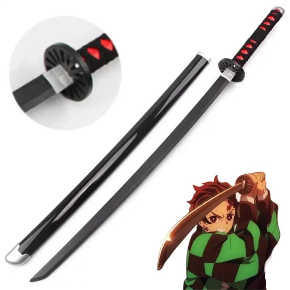 

72/104 см Катана Демонобійник Kimetsu No Yaiba Лезо Аніме Косплей Реквізит Танджіро Міцурі Реальний Розмір Японська Катана Шабля Дитяча Іграшка 72cm
