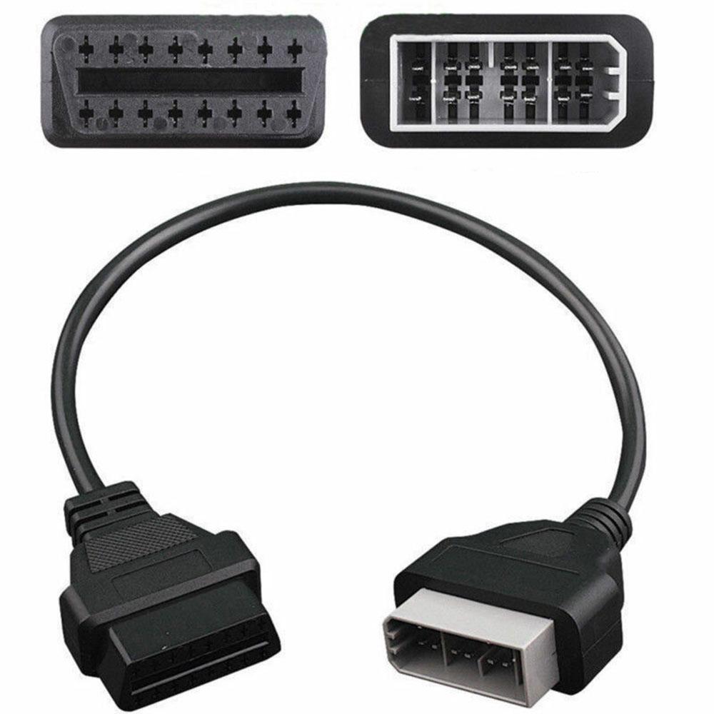 14 PIN OBD to OBD2 16 PIN Car Code Reader Diagnostic Adapter Connector Cable