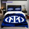 Set tre pezzi Design Emblema Inter (1 * copripiumino + 2 * federa, senza nucleo) Regalo di compleanno di Natale Copripiumino e federa