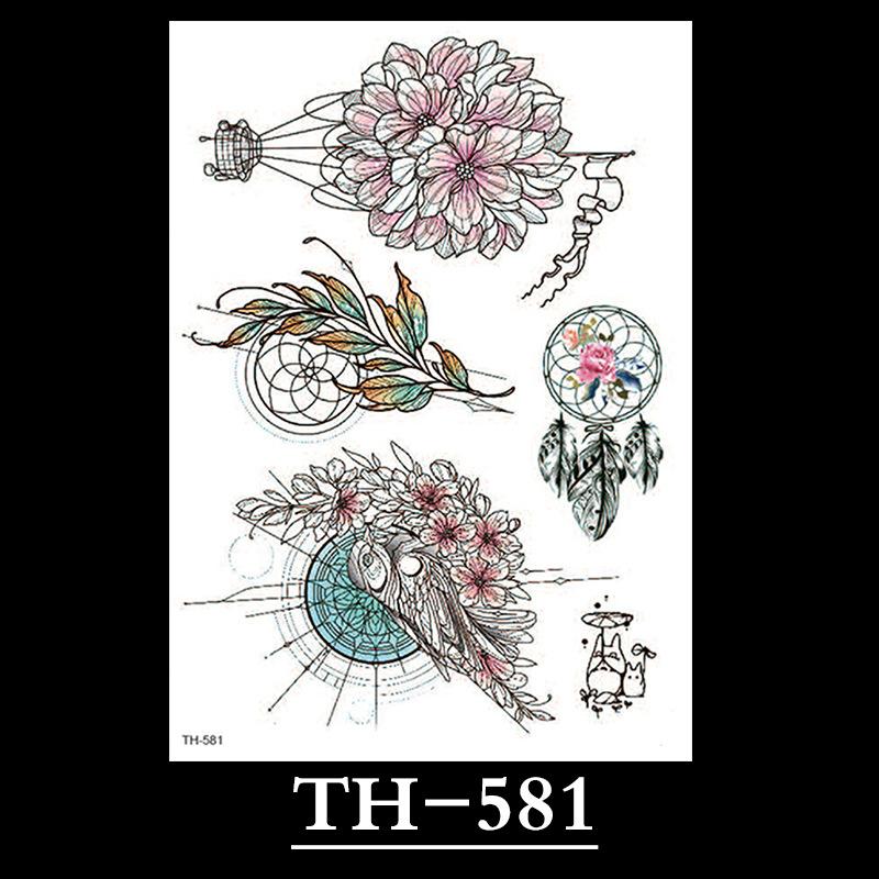 Flower Tattoo Sticker, Small Flower Tattoo Sticker, Tattoo Sticker Waterproof And Sweat-Proof Tattoo