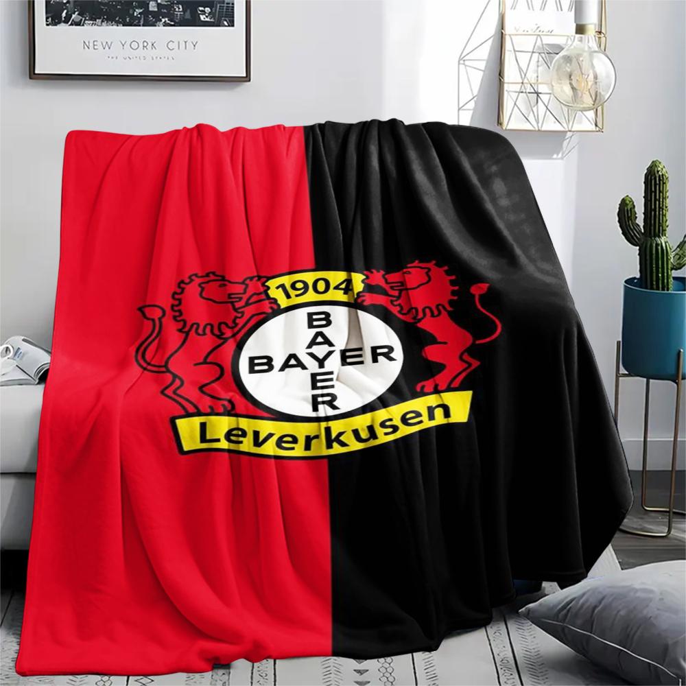 1pc Bayer 04 Leverkusen Print Flannel Blanket, High quality Comfortable for All Seasons, Home Decor, Warmth and Comfort, Perfect for Christmas Gifts14