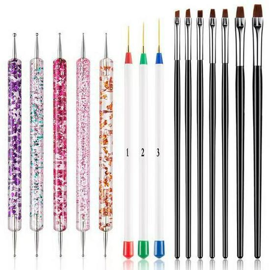 31-Piece and 32-Piece Nail Art Brush Sets - Comprehensive Tool Kit