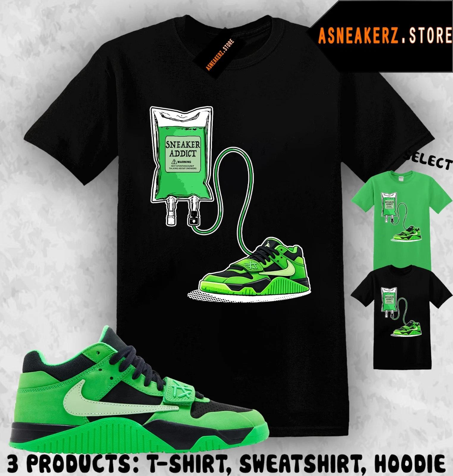 

Tee Shirt Matching Travis Scott Jumpman Jack Green Spark Match Sneaker Therapy 2XL
