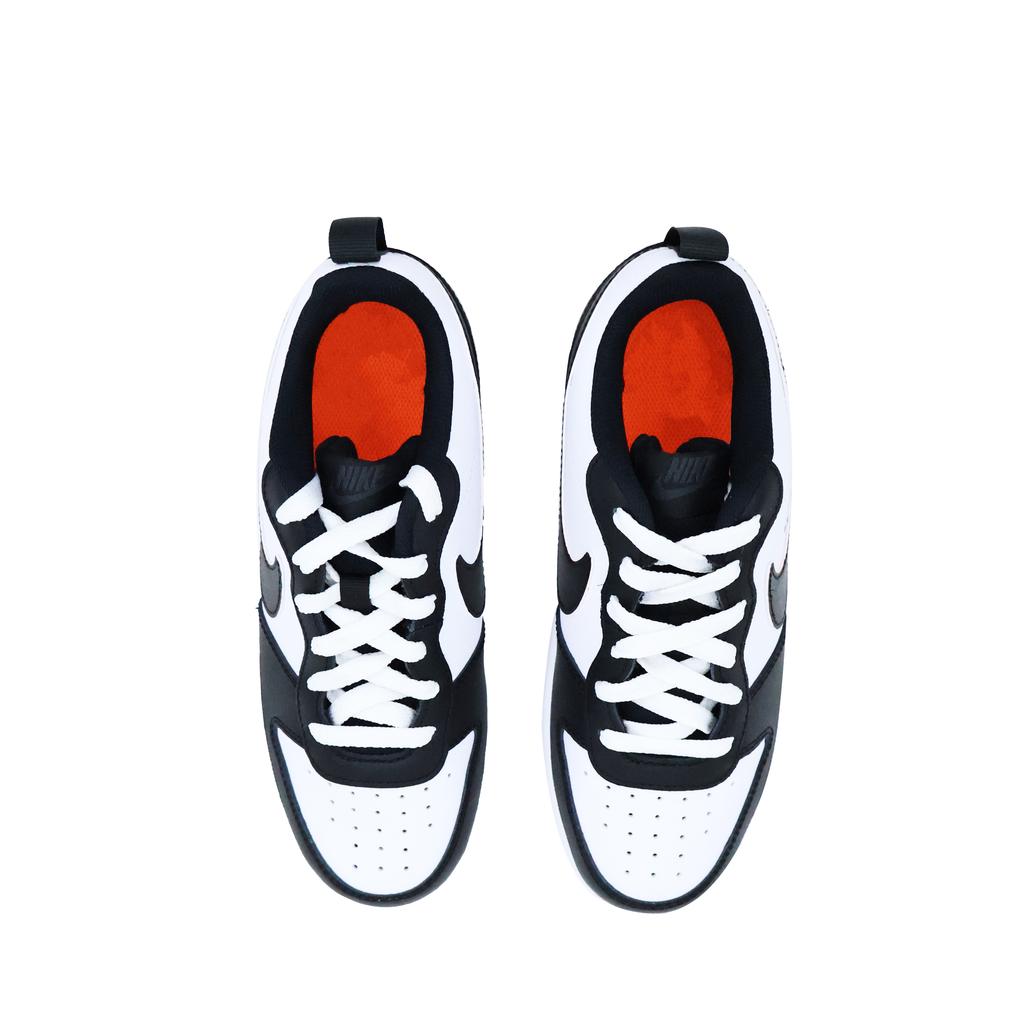 Nike Court Borough Wild Dream Collection, Lazy Panda Non Slip Lightweight Low Top Skateboard Shoes GS Black White BQ5448-115(Team271-)