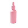 Sandblasted Pink Light-Blocking Glass Bottles: 20ml, 30ml, 50ml – Ideal for Cosmetics, Essential Oils, and Aromatherapy.