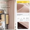 Modern Cream Chenille Blackout Curtains for Living Room/Bedroom