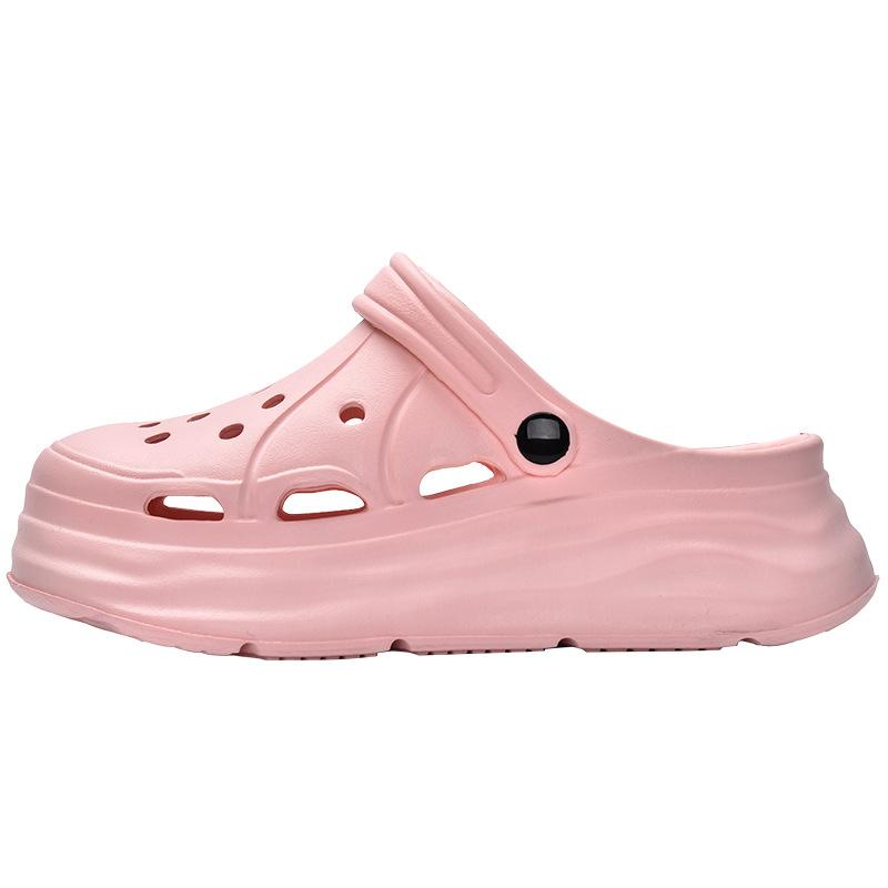 

Summer new breathable thick-soled hole shoes cool slippers 3022 39-40 розовый