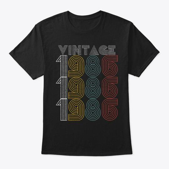 

Vintage 1986 33rd Birthday Style T-Shirt Made in the USA Size S to 5XL XL