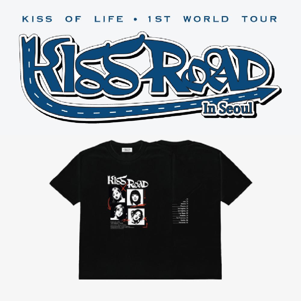 

Футболка KISS OF LIFE 1-й мировой тур KISS ROAD в Сеуле