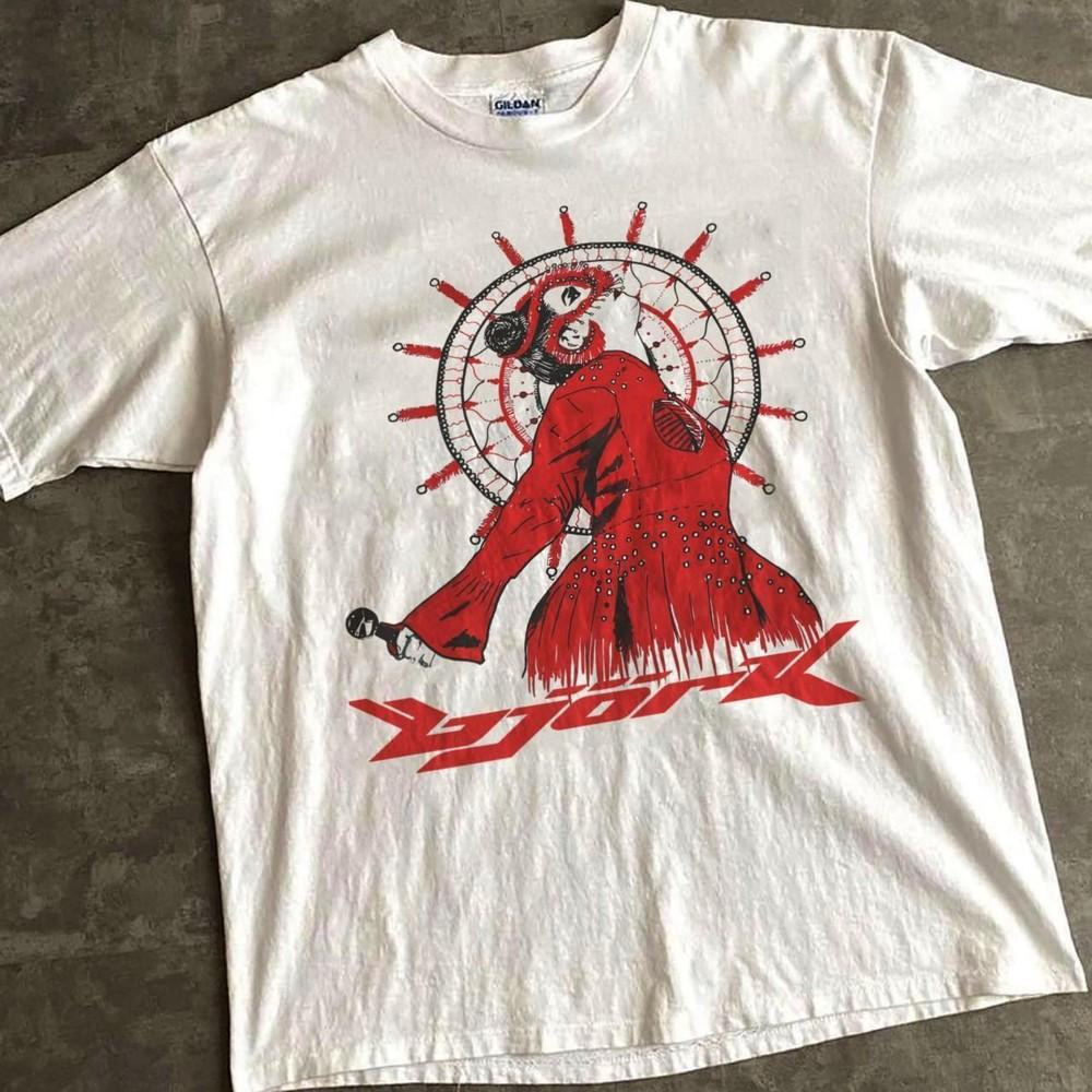 Bjork Graphic Tshirt Bjork Rare Design White Unisex Tshirt Reprint KH14863 Unisex T-Shirt L