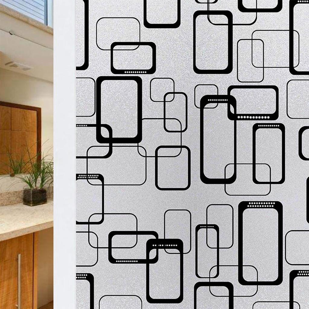 Fólie na soukromí oken, skleněná okenní fólie, odnímatelná vinylová fólie na dveře a okna, samolepka s UV filtrem pro domácí dekoraci