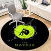 1pc THE Matrix Office Round Area Rug, Under Office Chairs Bedroom Living Room Home Decor, Room Deco, Available In Various Sizes