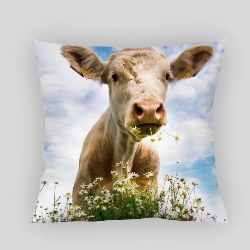 Animals Cow Pillow Cover Customize Pillowcase Modern Home Decorative Pillow Case For Living Room 45X45cm,40X40cm