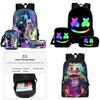 Marshmello Backpack Set Durable Versatile Stylish For School Travel