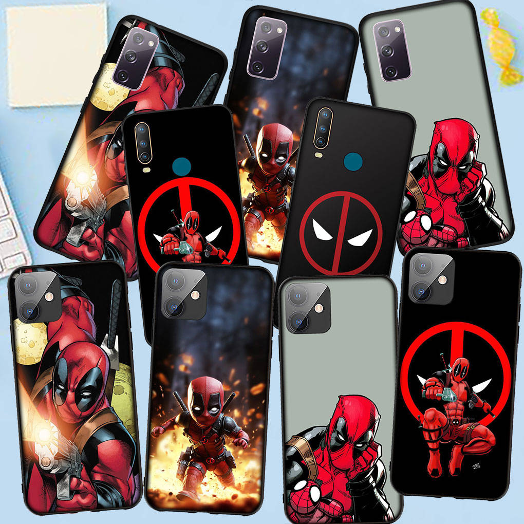 Phone Case for Samsung Galaxy S25 S24 S23 iPhone 16 15 Xiaomi Redmi Note 14 13 12 16E X 11 Pro Max OPPO Moto A4 Huawei Superhero Deadpool Comics Cover