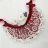 Romance Bonnet Hat Styling Headbands Lace Flower Hairhoop For Women Girl Anime Event Photoshoots And Costume Parties