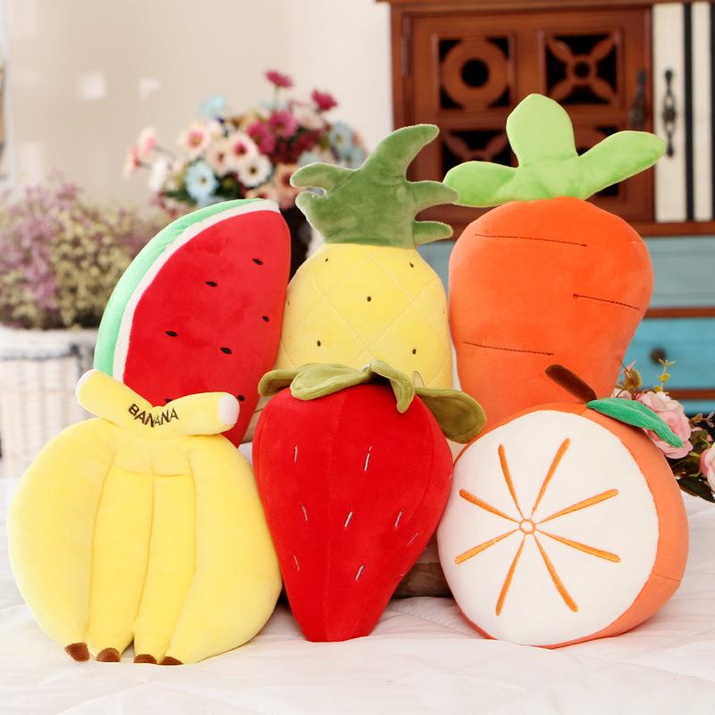 20cm Down Cotton Fruit and Vegetable Pillow for Wedding Throws Children's Gift Doll Plush Toys