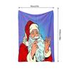 TU Santa Claus Throw Blanket Cozy Christmas Gift Festive Home Decor Holiday Gift Unique Santa Pattern Throw for Couch Bed
