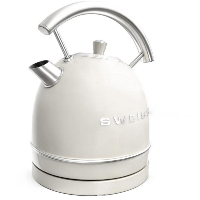 Vintage Wasserkocher - SWEISS - KTL8 - 2200 W - 1,8 L - 360° Sockel - Beige