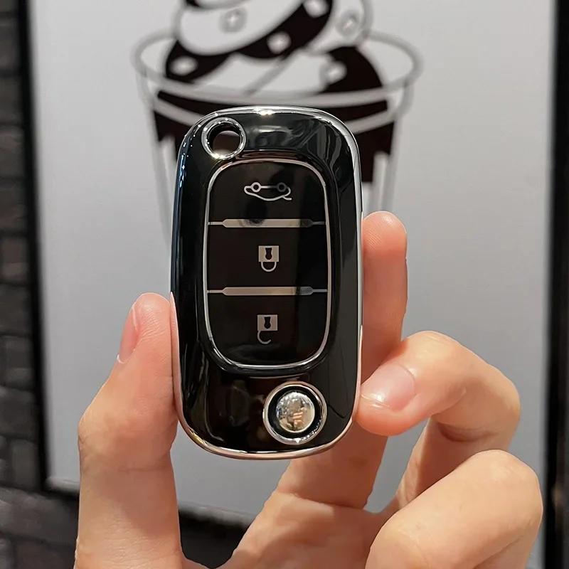 TPU-Schlüsseletui mit 3 Tasten für LADA Vesta Granta XRay Kalina Priora Limousine Sport für Renault Fluence Clio Megane für Mercedes