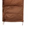 Thisisneverthat FW25 DSN Down Puffer Jacket Brown Left Chest Logo Adjustable Velcro Cuffs Long Sleeve Stand Collar Zipper Down Jacket TN253OOWHS05BRN