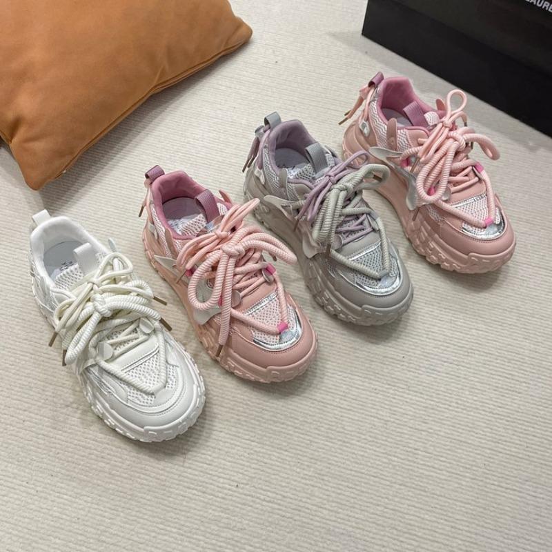Platform Sneakers 2024 New Women Sneakers Fashion Lace Up Casual Shoes Comfortable Ladies Vulcanized Shoes Female tenis de mujer