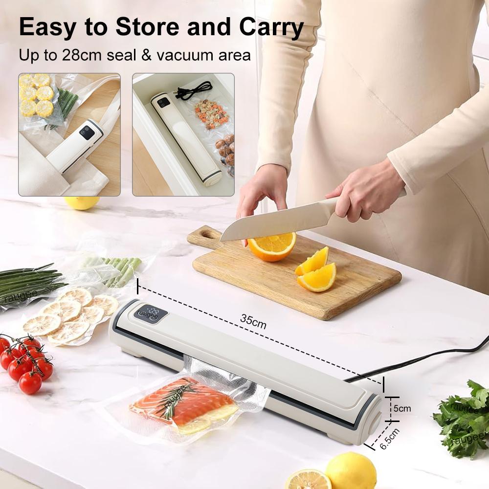 Food Vacuum Sealer Portable Kitchen Vacuum Packing Sealing Machine Plastic Bag Sealer With 10 Pcs Storage Bags