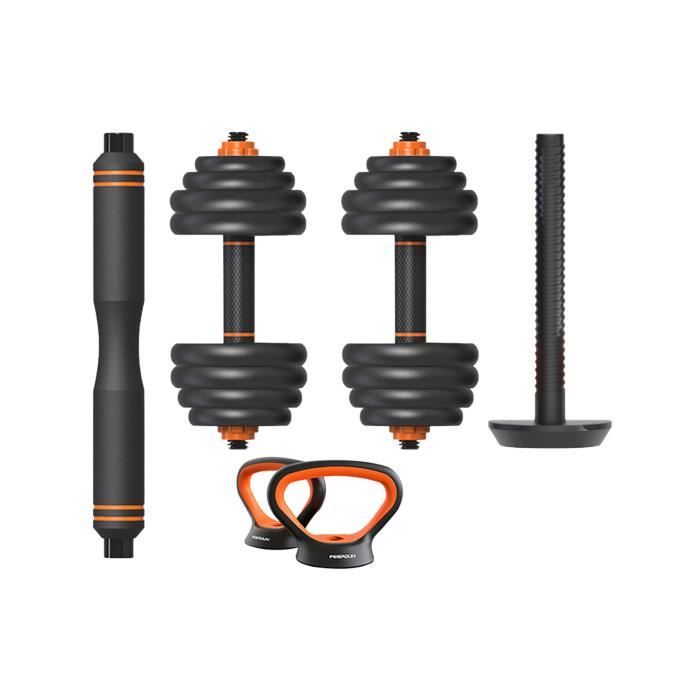 Kit d'entraînement - Xiaomi - Fed - 40 kg - Noir/orange - Modulable et compatible Move It