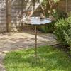 Metal Bowl Iron Bird Bath Feeder Retro Standing Bird Bath Bird Watching Freestanding Birdbath  Yard