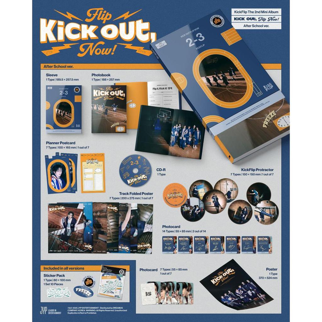 [Pre-order]  KickFlip - The 2nd Mini Album [Kick Out, Flip Now!] Standard VER. (Online Benefit)