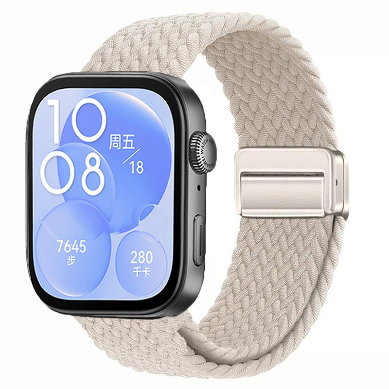 Nylon Braided Strap for Huawei Watch Fit 3/4/4 Pro Magnetic Adjustable Comfortable Band for Huawei Watch Fit 4/3 Bracelet Belt