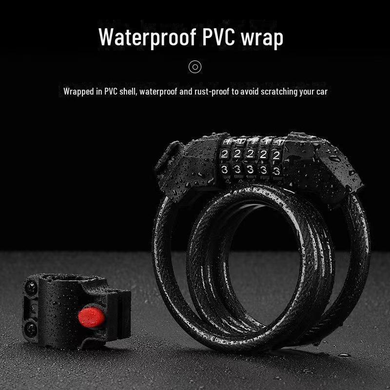 Alloy Chain Bicycle Lock: Anti-Theft Password Lock for Electric, Mountain, and Road Bikes