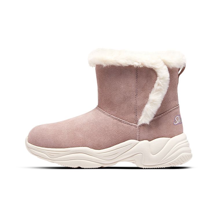Skechers Fleece Lined Warm Comfortable Mid Calf Boots Kids boots Light-Pink 303052L-LTPK 27.5
