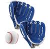 Ensemble de lancer et d'attrapage Kwen Chews pour adultes et enfants Gant de baseball et balle 12,5 pouces Lanceur droit Port de la main gauche Parc extérieur Entraînement Bleu