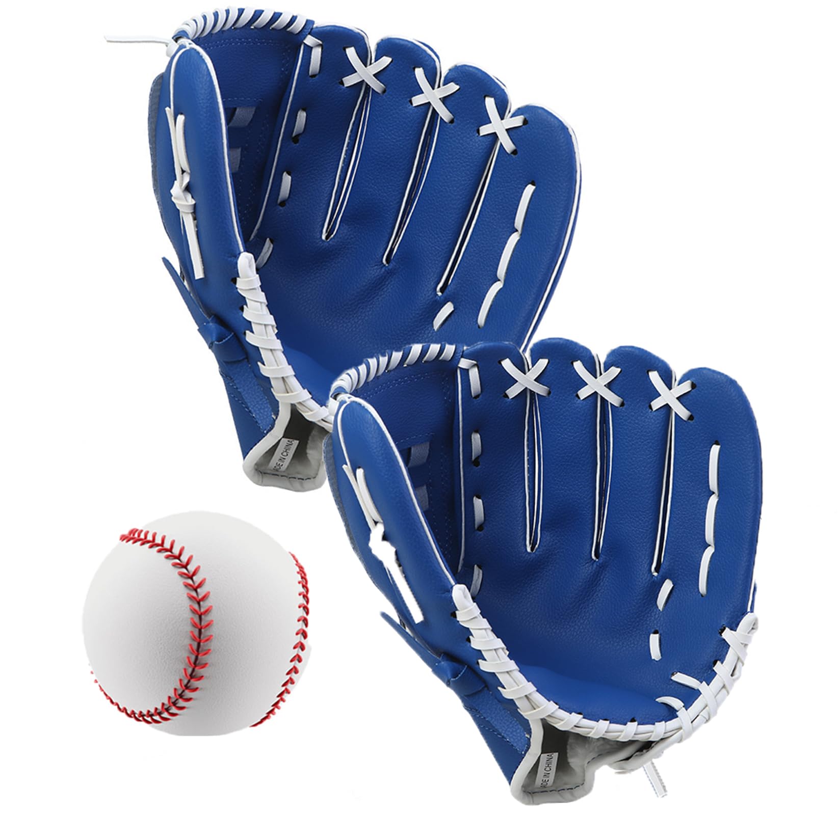 

Chewes Kwen Adult Baseball Catch and Glove Set with Baseball for Elementary and Outdoor Park Practice Baseball, Couples Set, Parent-Child Set,