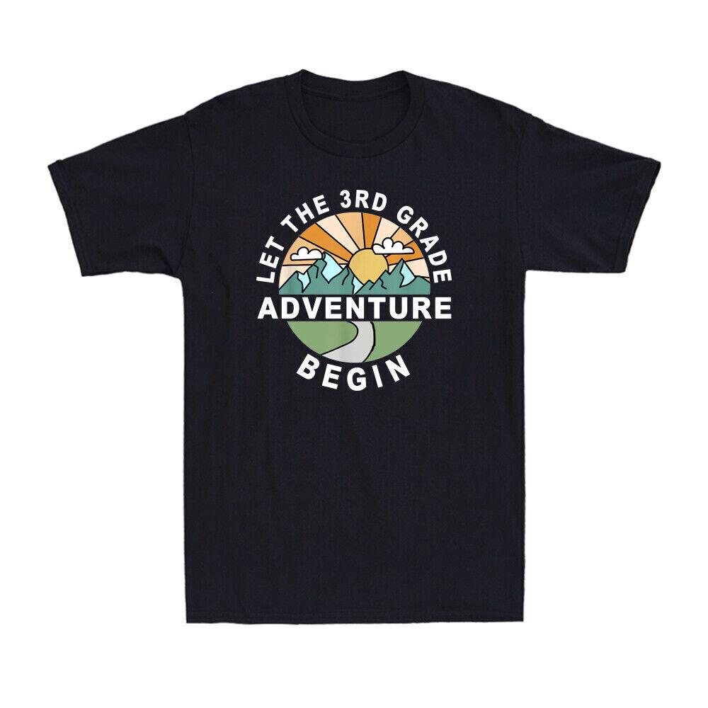 Let the 3rd Grade Adventure Begin Shirt Funny Third Grade Gift Men s T-Shirt S