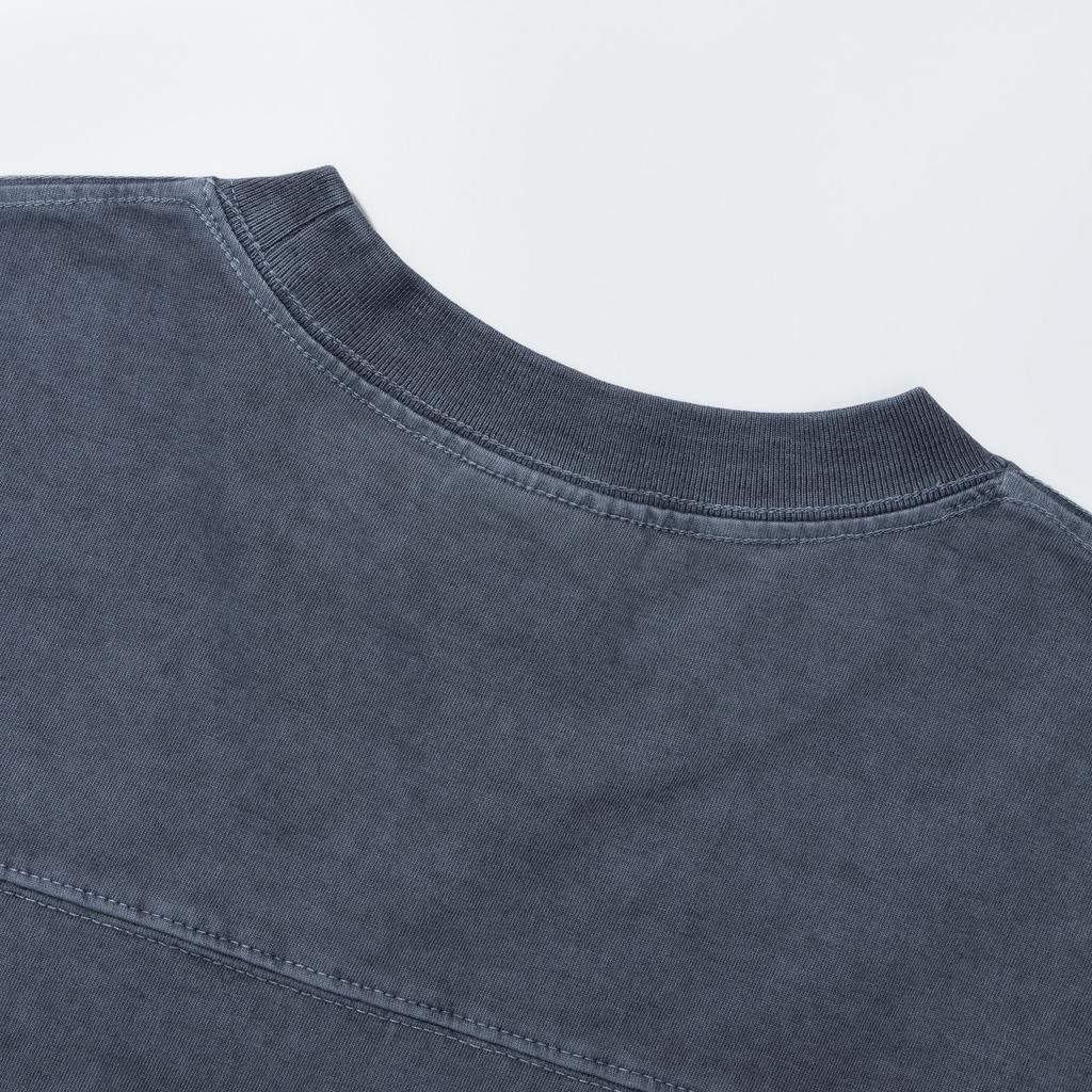 PSSHOPPER Pigment Back Cut Short Sleeve [Dark Navy]