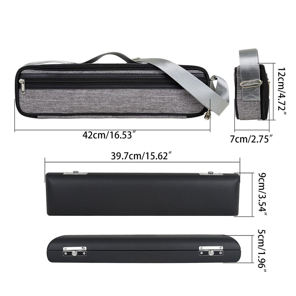 Buy Flute Handbag Box PU Leather Flute Case for Western Concert