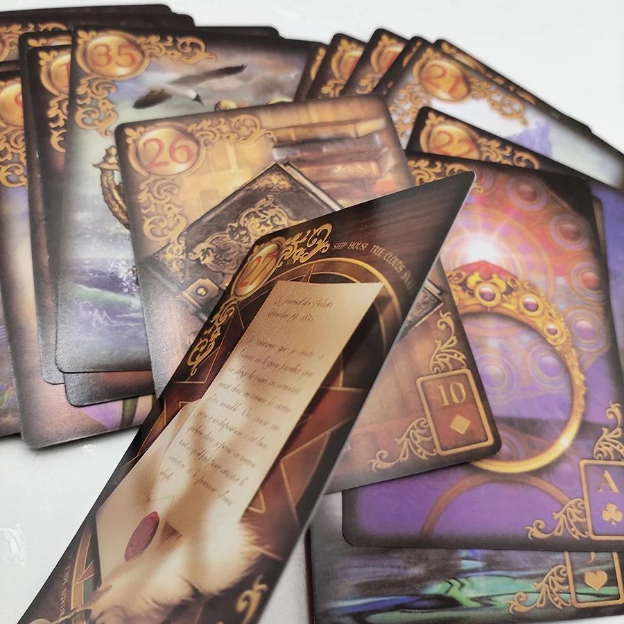 Reverie Lenormand Tarot Deck 47 Cards Kit Fate Divination Tarot Card Games Full English Version Board Games Featuring Online Guidebook