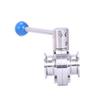 1-1/2Inch 38Mm Sus304 Stainless Steel Sanitary 1.5Inch Tri Clamp Butterfly Flow Control Valve Homebrew Beer Dairy Product