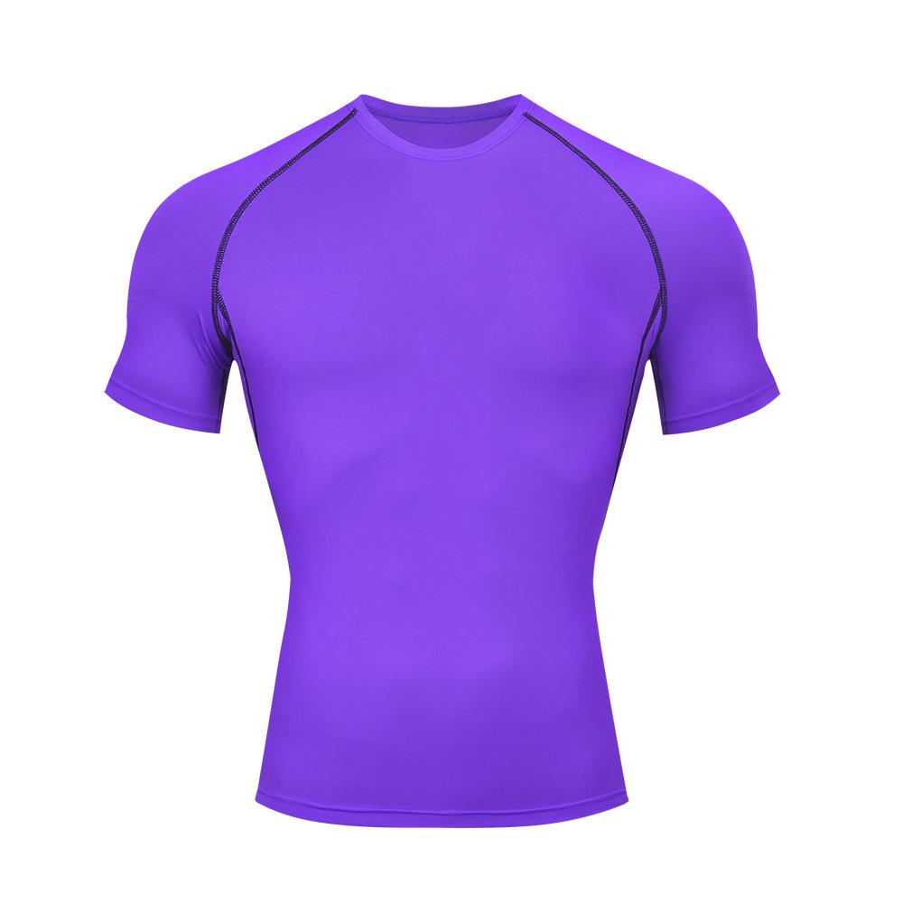 Men's Quick-Dry Sports Compression T-Shirt - Breathable, Elastic, Short Sleeve Fitness Wear