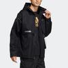 adidas X Transformers Co-Branded Solid Color Sports Long Sleeve Hooded Jacket Men Outerwear Black HM7464