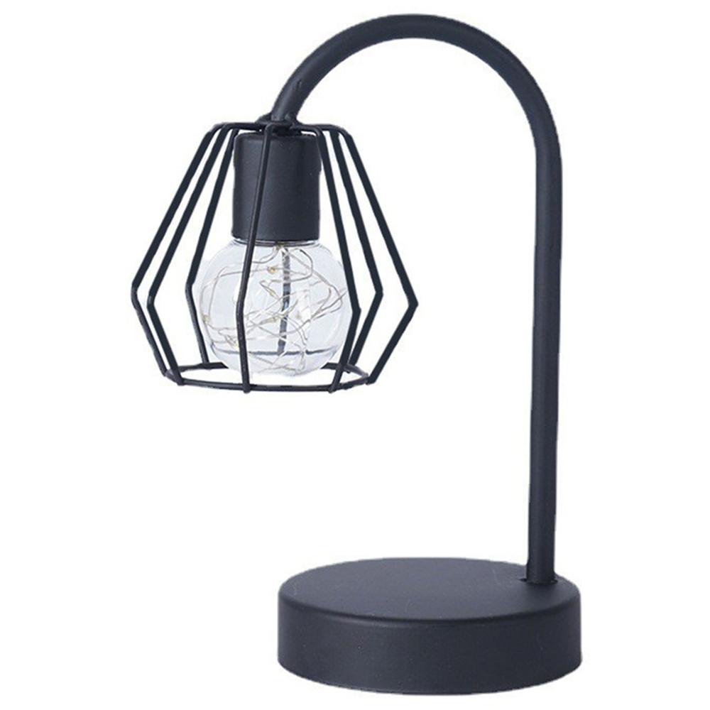 LED Iron Art Shape Lamp Warm Light Home Decoration Ornament Night Light for Bedside