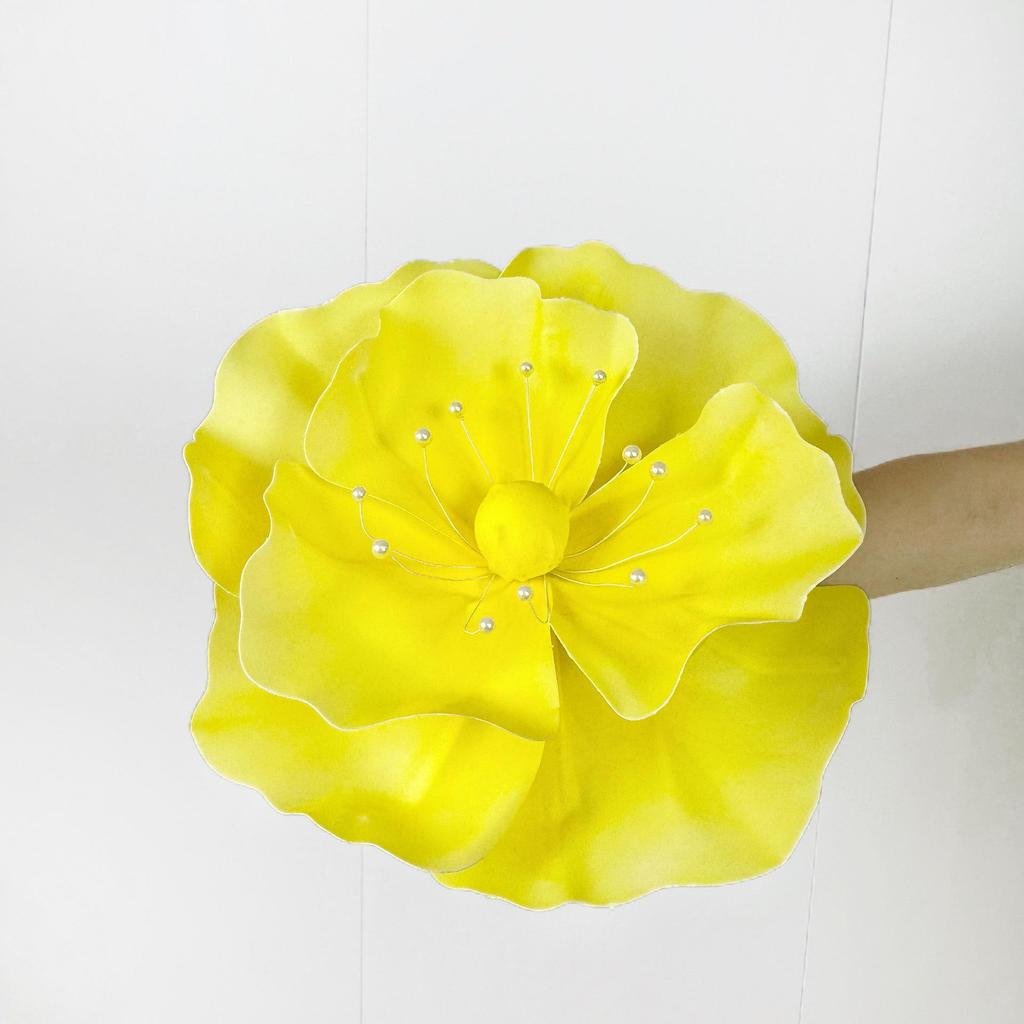Large Poppy Paper Flower Art Stand for Weddings & Displays