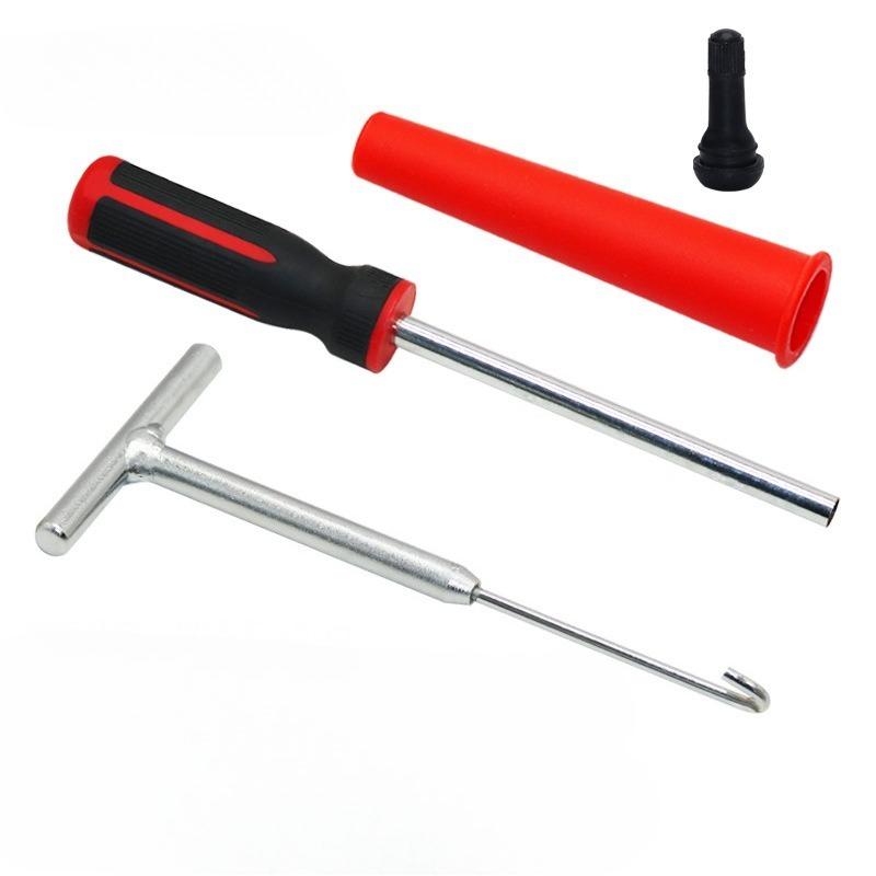 Car Tire Valve Stem Repair Tool Kit Auto Valve Core Remover Installer Tire Valve Nozzle Disassembly Maintenance Tools Set