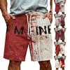 Herren Freizeithose mit Kordelzug Halloween-Print Lockere Passform Leichtes atmungsaktives Gewebe Bequeme Sommer-Strandbekleidung