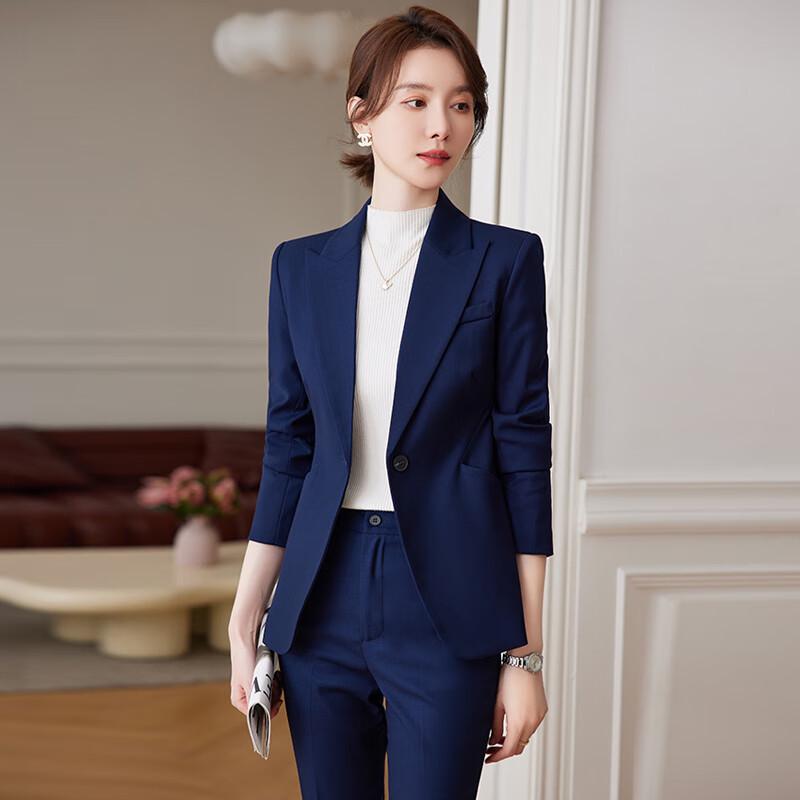 Women's Single-Button Business Casual Suit Set