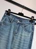 Plus Size Summer Thin Straight-Leg Wide Drape Jeans for Pear-Shaped Bodies